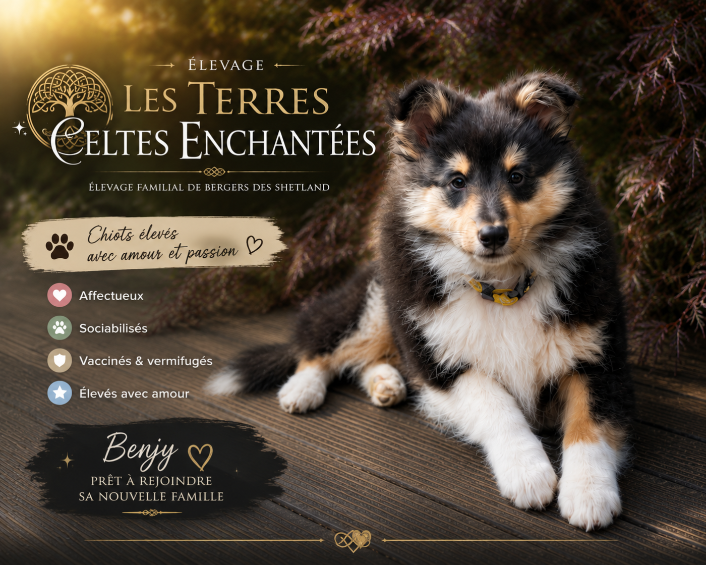 Des Terres Celtes Enchantées - Chiots disponibles - Shetland Sheepdog